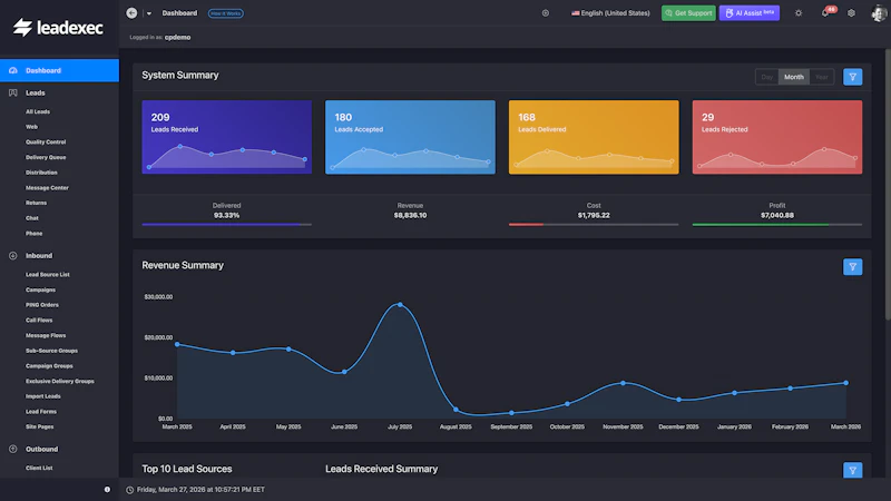 LeadExec by ClickPoint Software screenshot 2