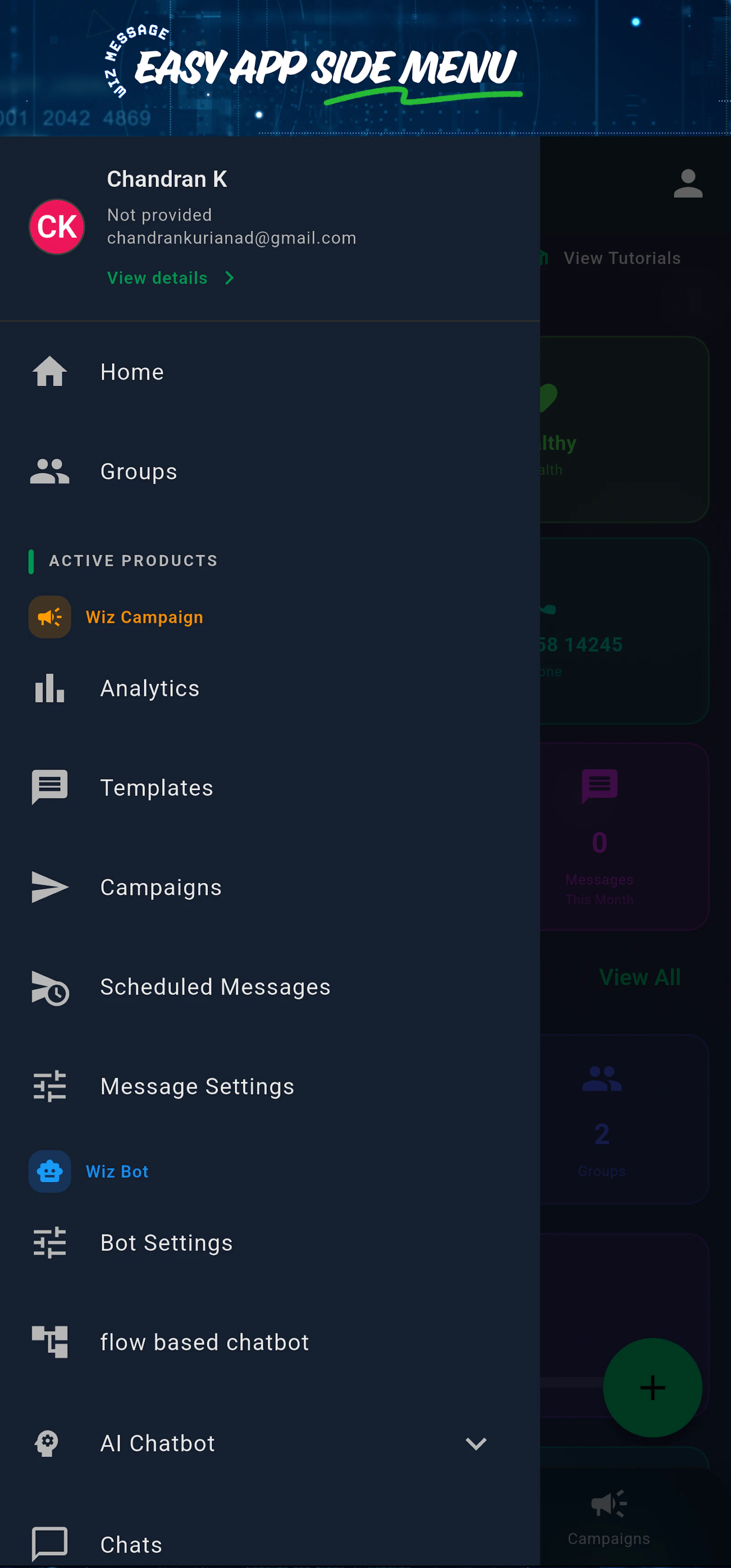 WizMessage  screenshot 2
