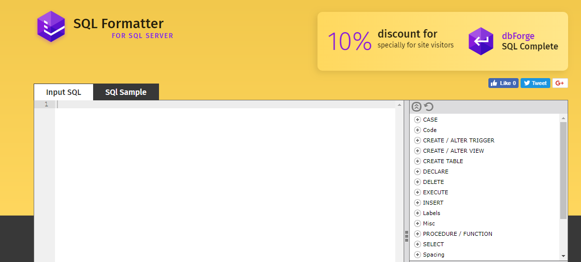 SQL Formatter for SQL Server gallery image
