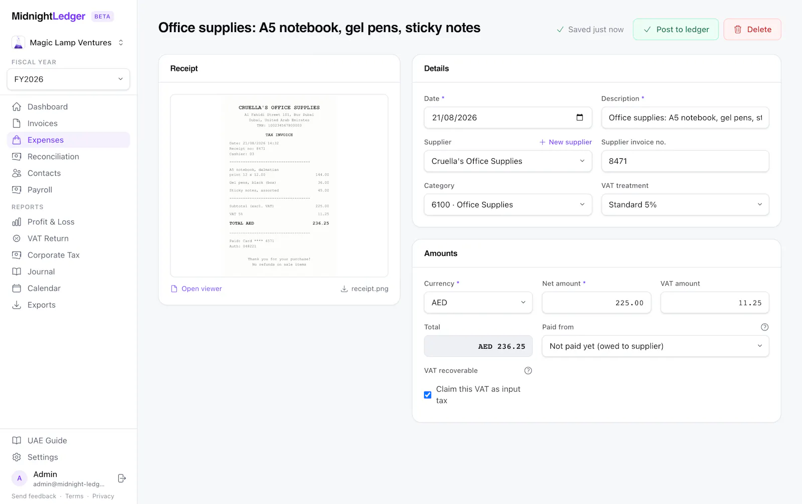 Midnight Ledger screenshot 3