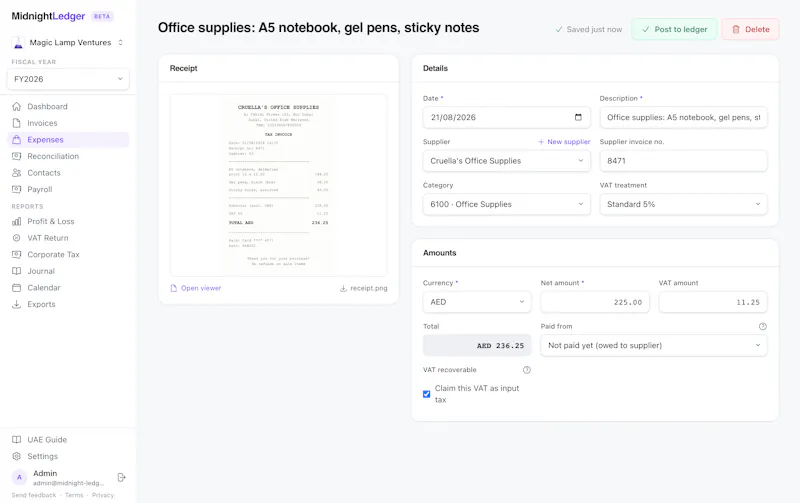 Midnight Ledger screenshot 3