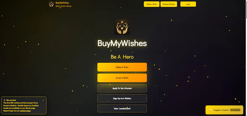 BuyMyWishes screenshot 2