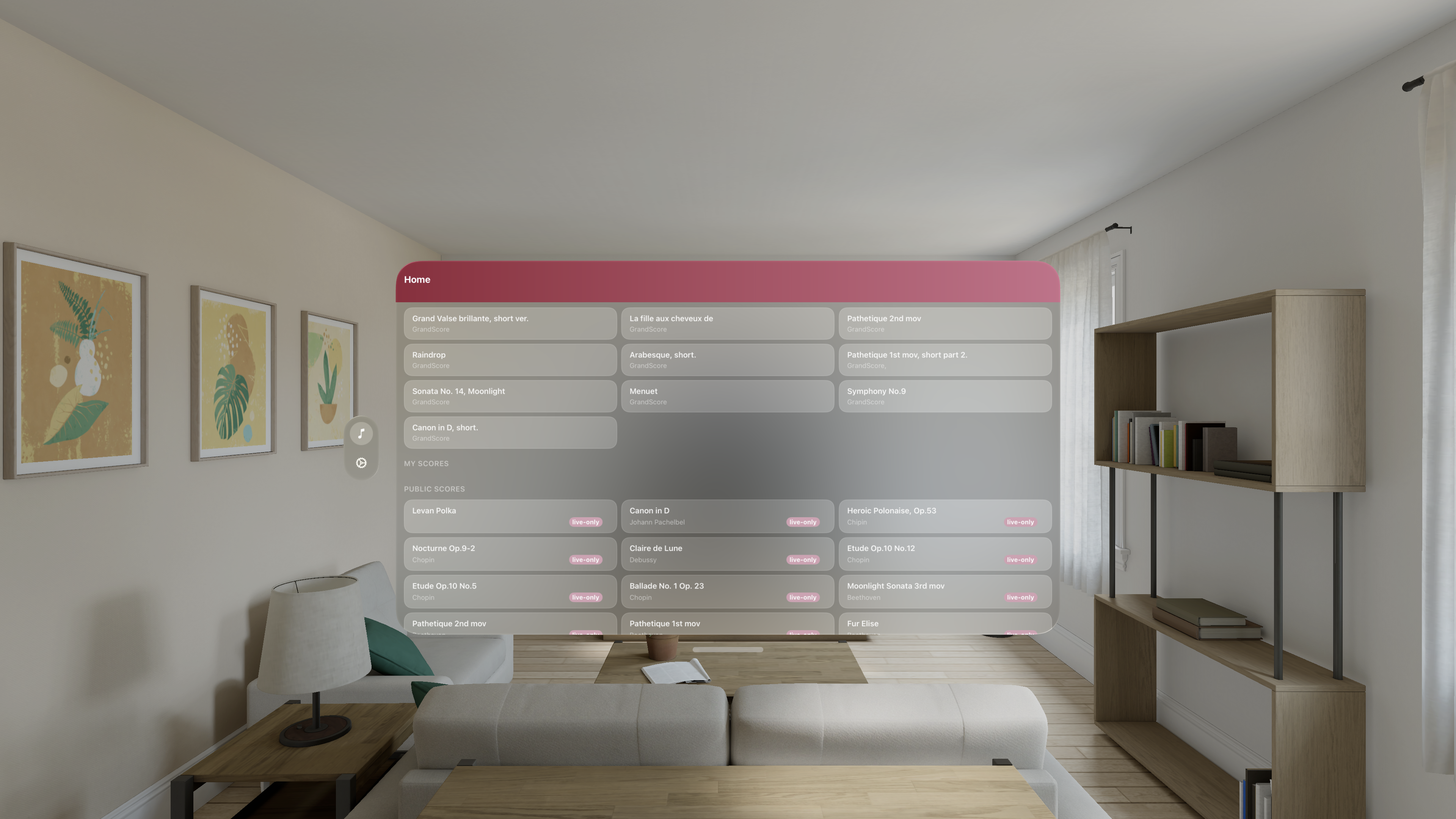 GrandScore - Main product screenshot demonstrating key features and user interface