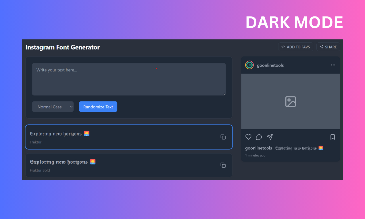 Instagram -Schriftgenerator media 3