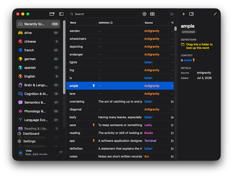 Leafy — Vocabulary Builder for Mac screenshot 2