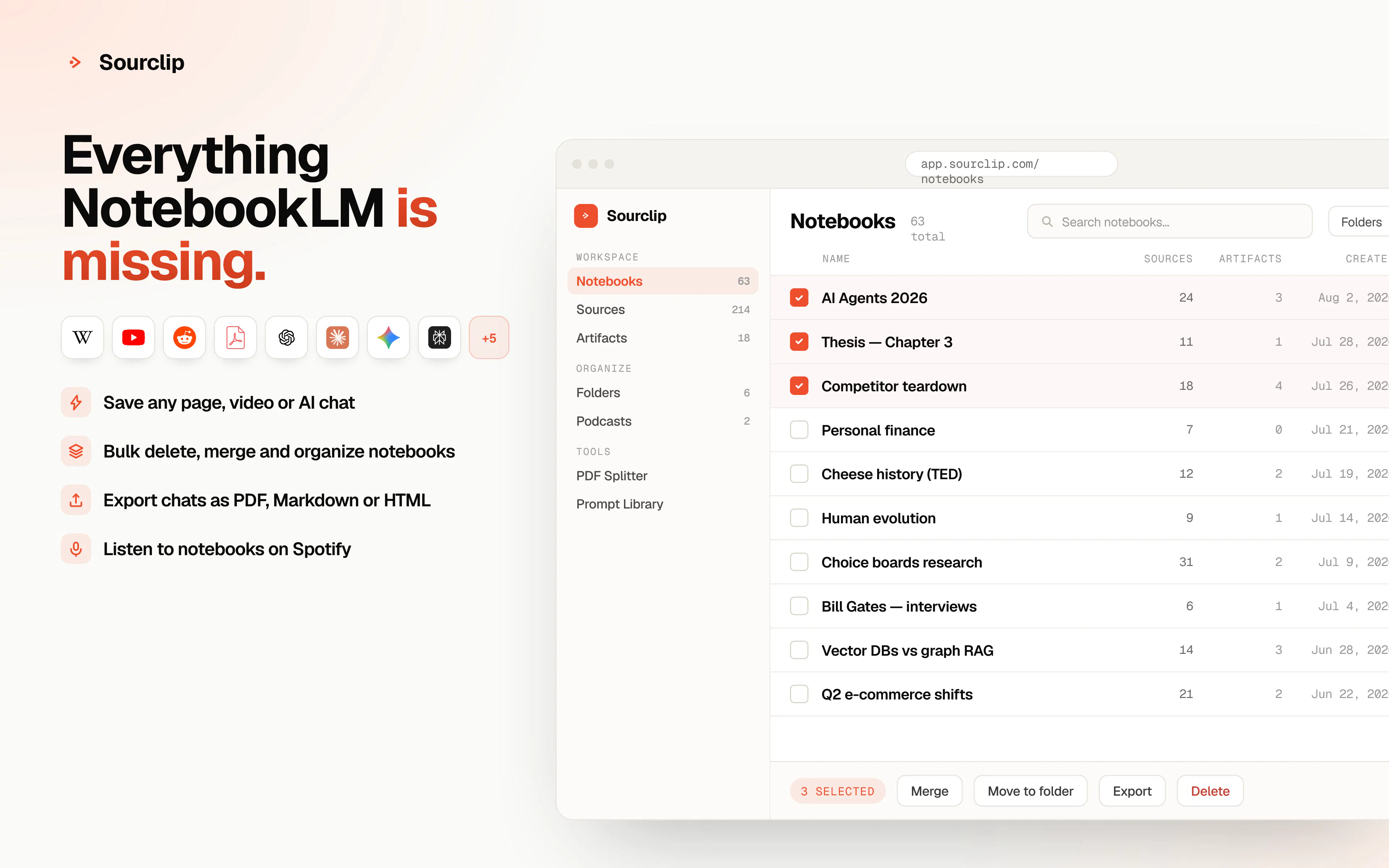 Sourclip — Gemini Notebook Workspace gallery image