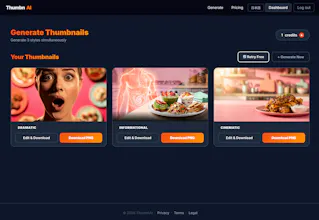 ThumbnAI — YouTube Thumbnail Generator gallery image