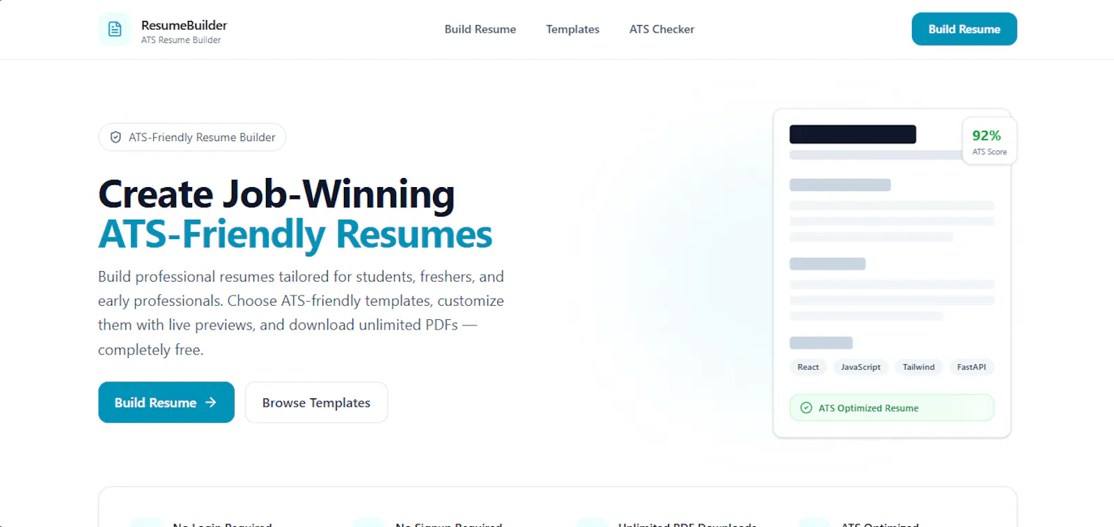 ResumeBuilder screenshot 1