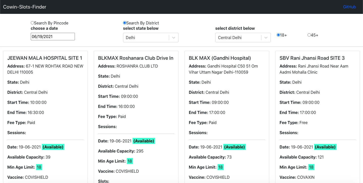 Cowin-Slots-Finder gallery image