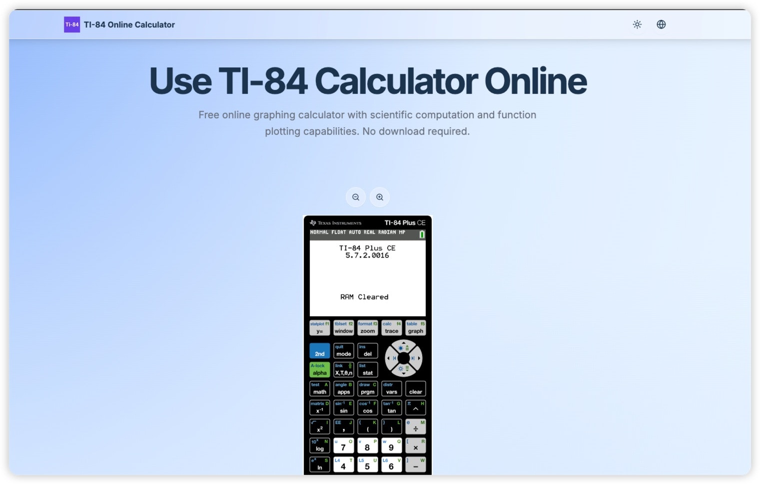 TI-84 온라인 계산기 - 84의 미디어 1