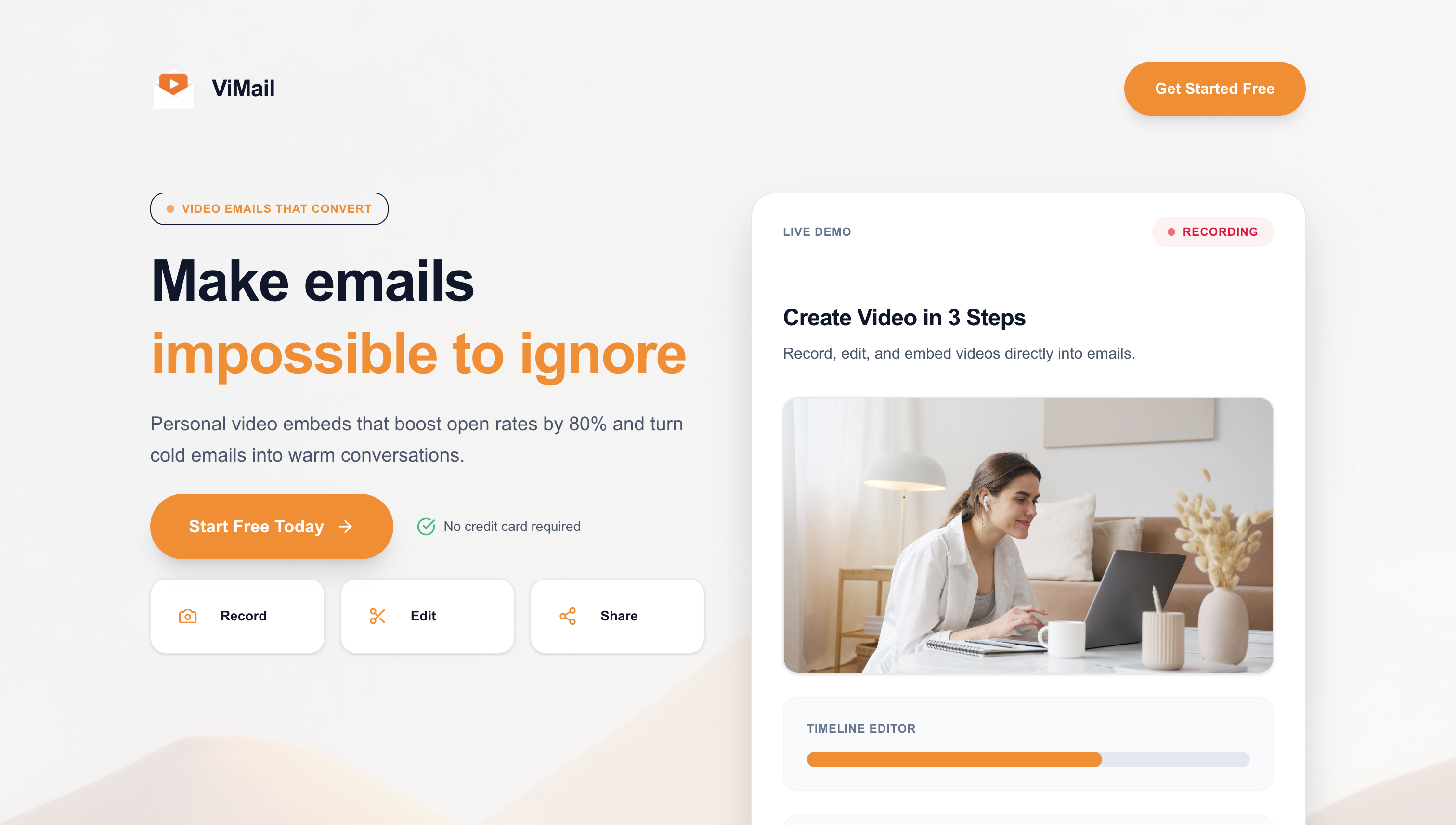 ViMail - Screenshot 2 showing product features and functionality
