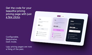 Pricing Page Generator gallery image