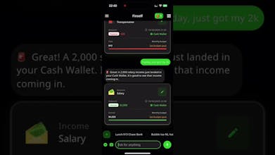 Finself: AI Track Budget Plan gallery image