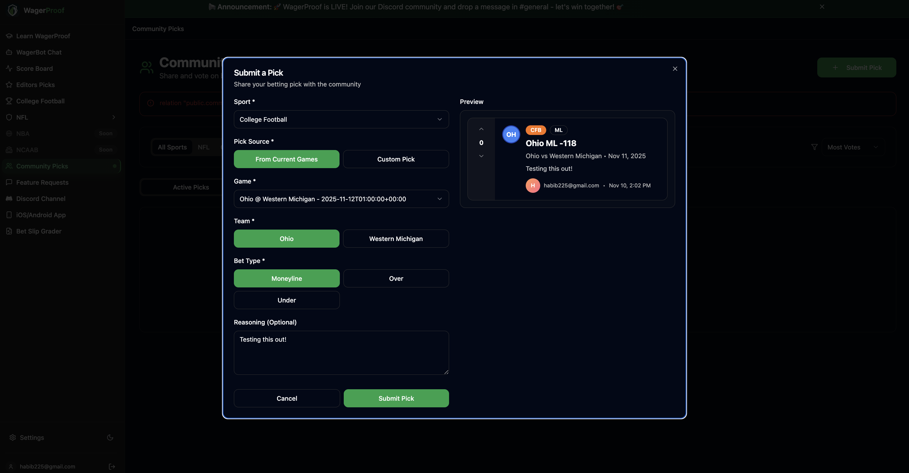 WagerProof - Screenshot 4 preview