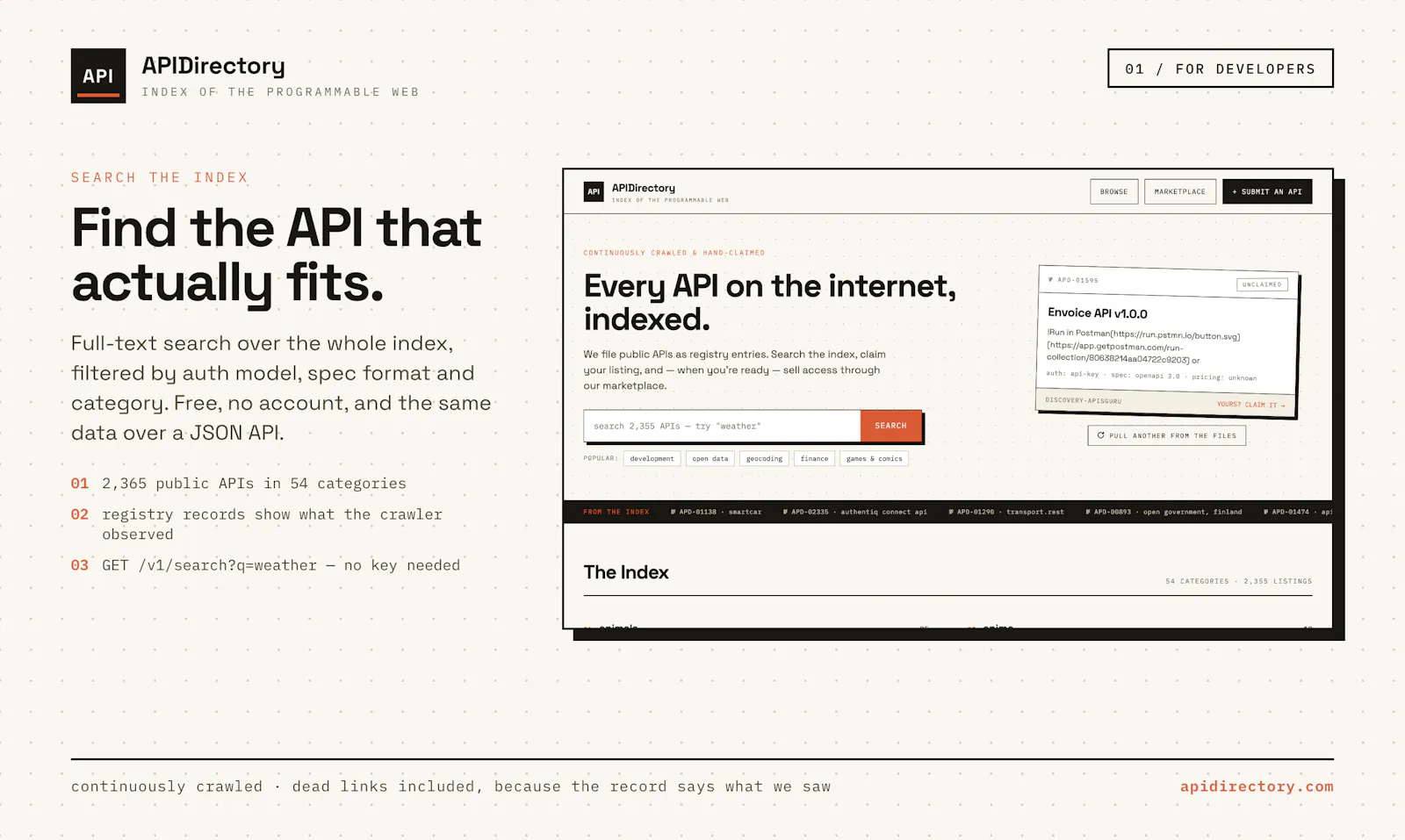 APIDirectory screenshot 2