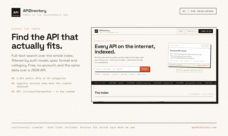 APIDirectory screenshot 2
