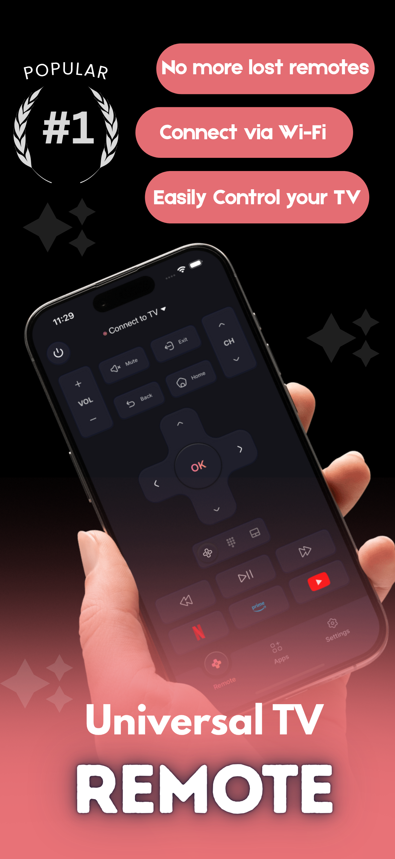 Smart TV Remote: Universal media 3