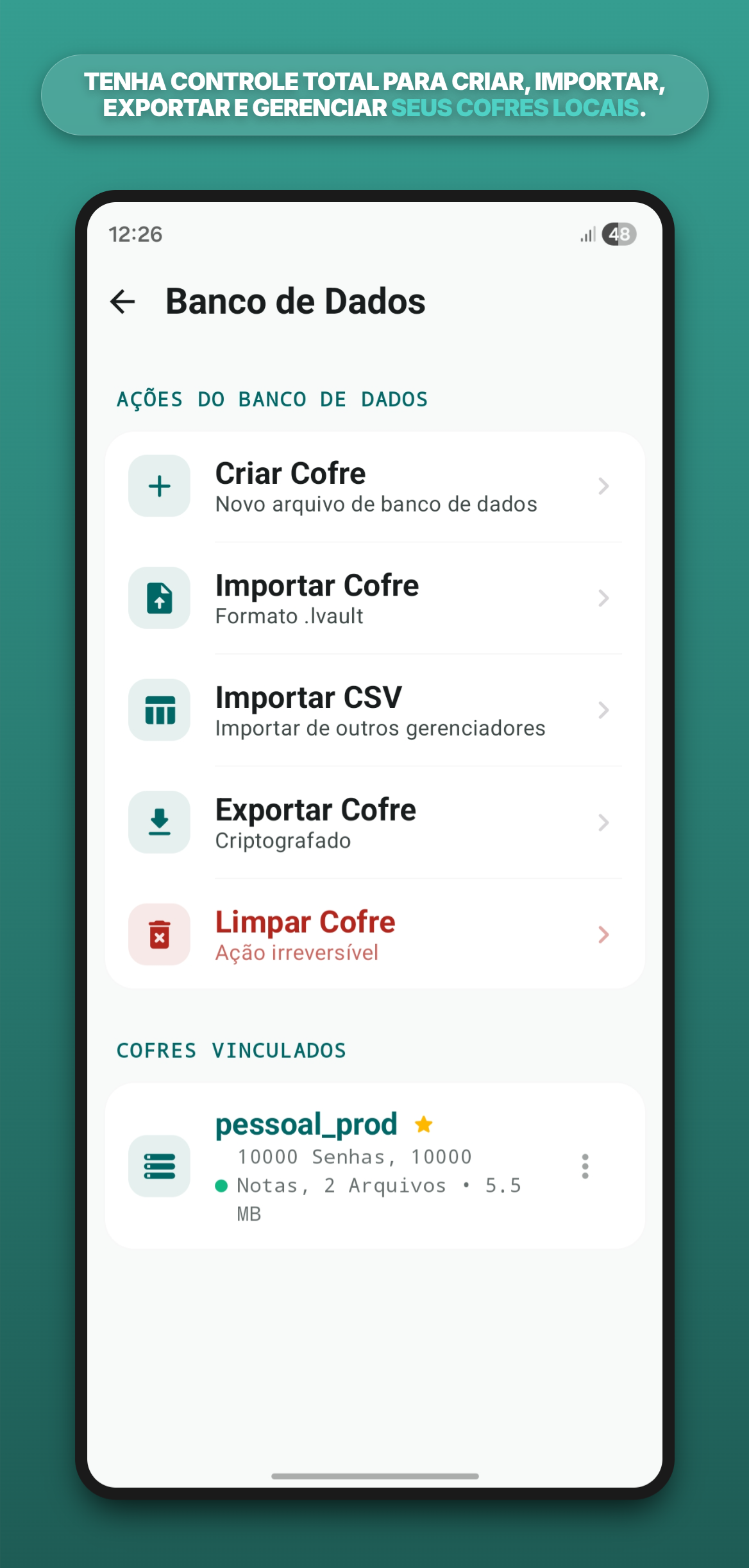 LocalVault - Offline Password Manager - Screenshot 4 showing product features and functionality