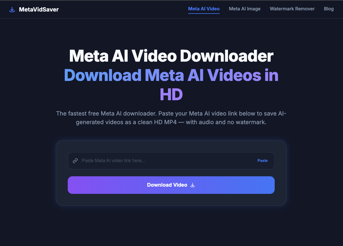 MetaVidSaver – Meta AI Video Downloader gallery image