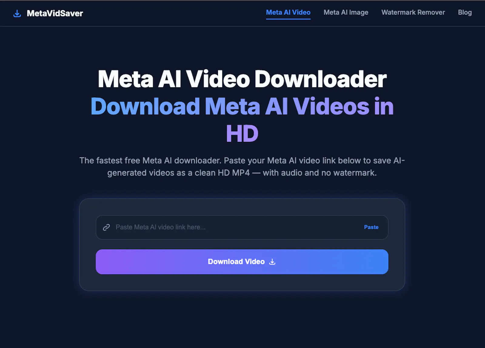 MetaVidSaver – Meta AI Video Downloader screenshot 1