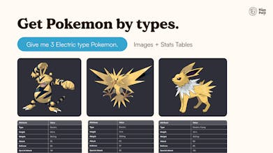 PokeGPT: Your personal Pokedex gallery image