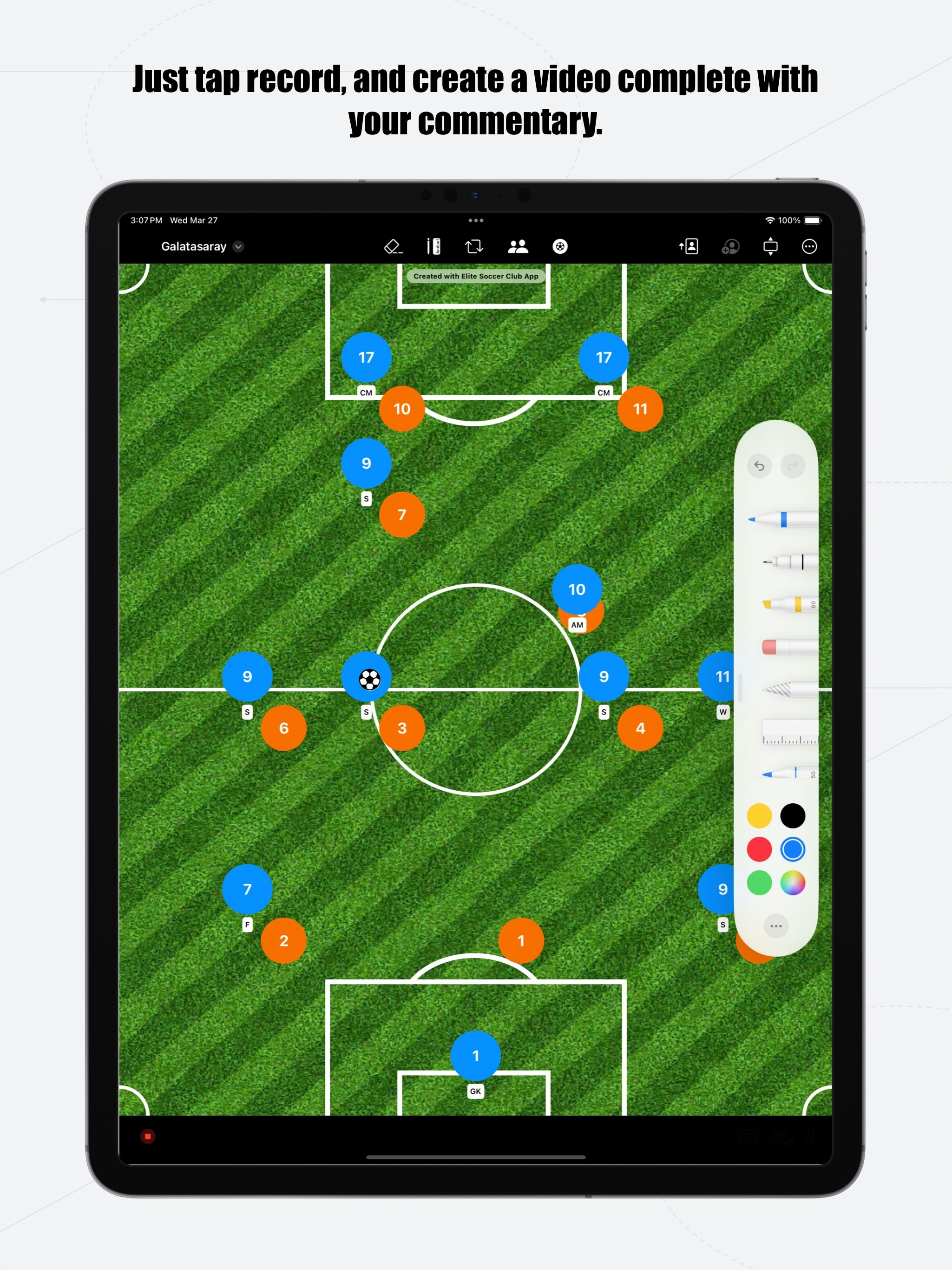 Club di calcio d'élite - Condividi formazioni, formazioni e concetti di registrazione come video. media 5