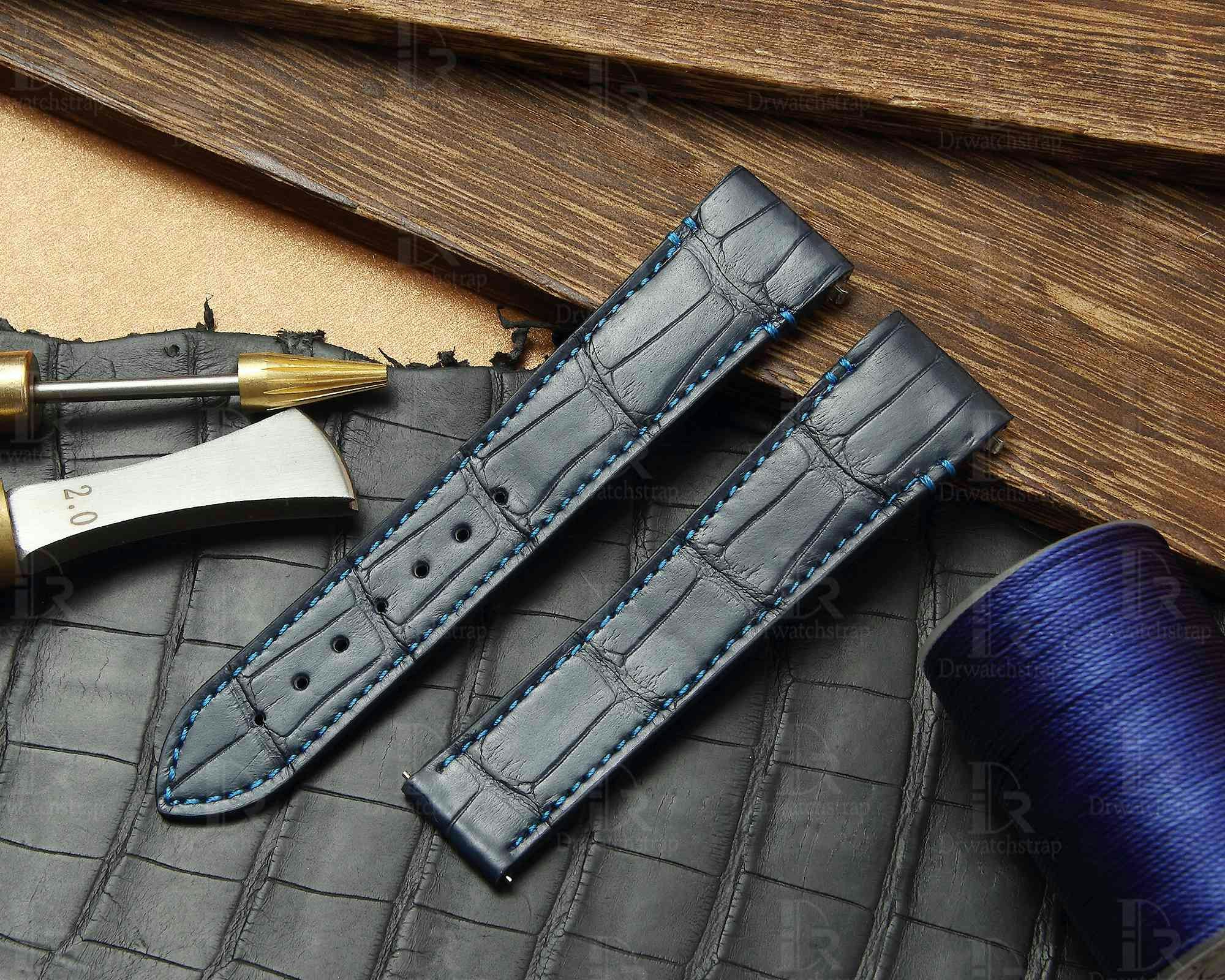 Custom leather watch band for Cartier