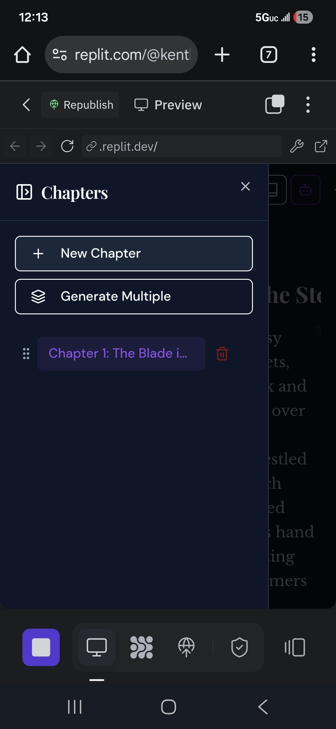 Purestoryai,  a next gen novel studio - Main product screenshot demonstrating key features and user interface
