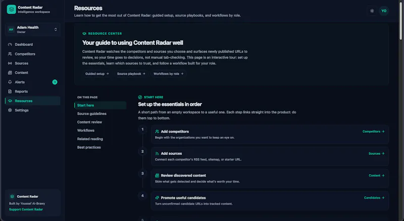 Content Radar screenshot 2