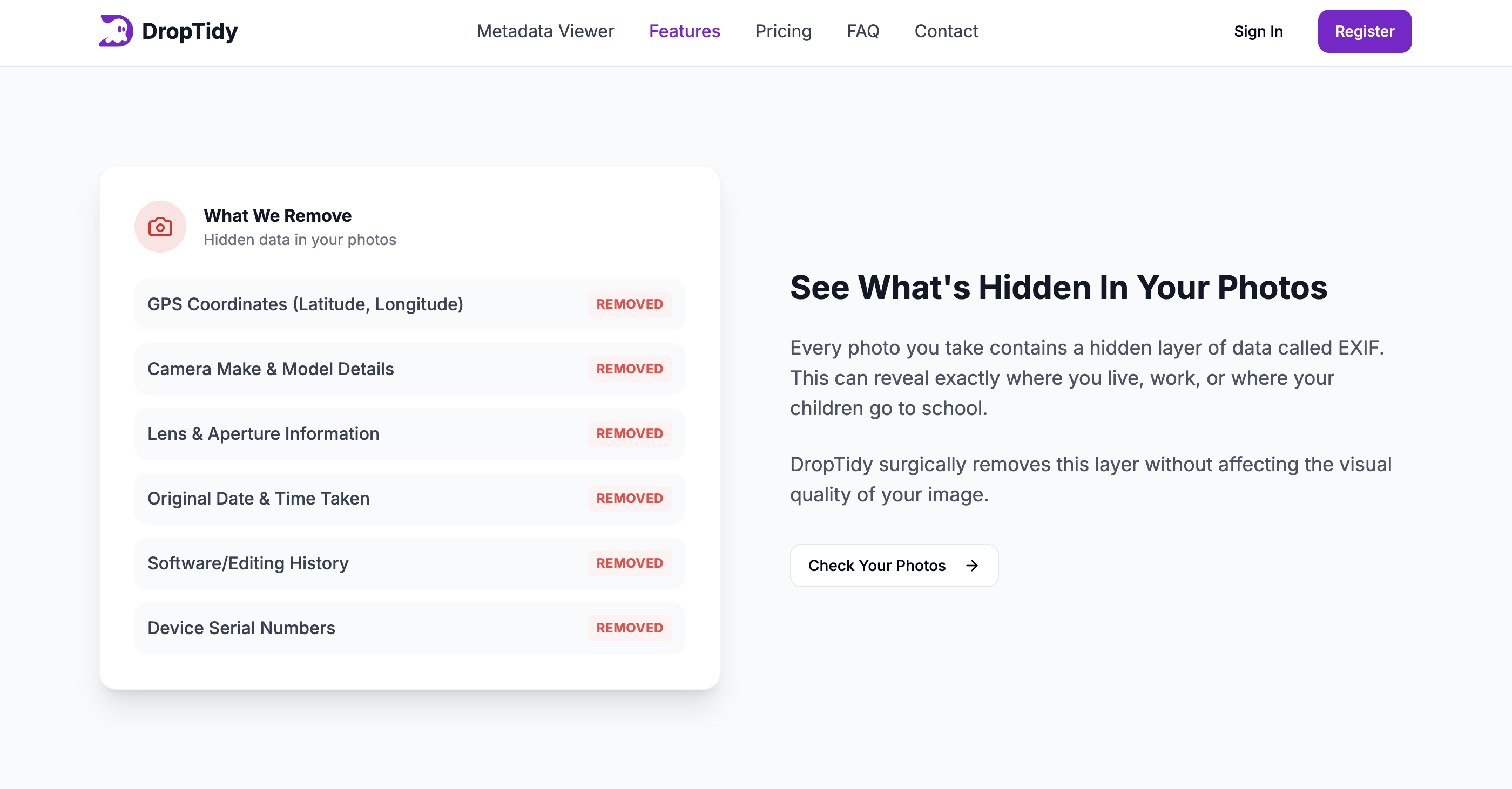 DropTidy gallery image
