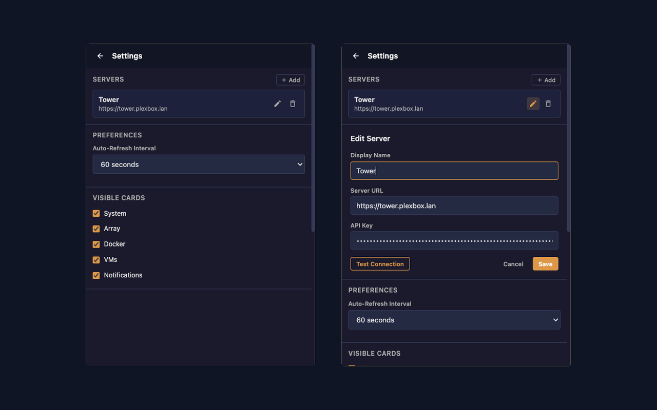 Unraid Dash - Screenshot 3 showing product features and functionality