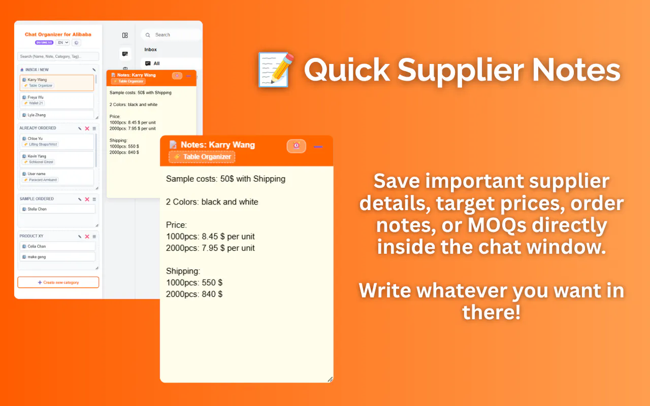 Chat Organizer for Alibaba gallery image