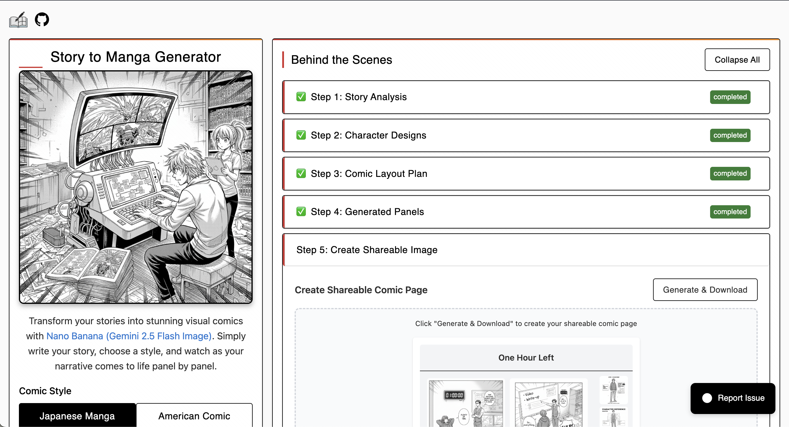 Média Histoire au manga - Transformez n'importe quelle nouvelle en manga en quelques secondes. 7