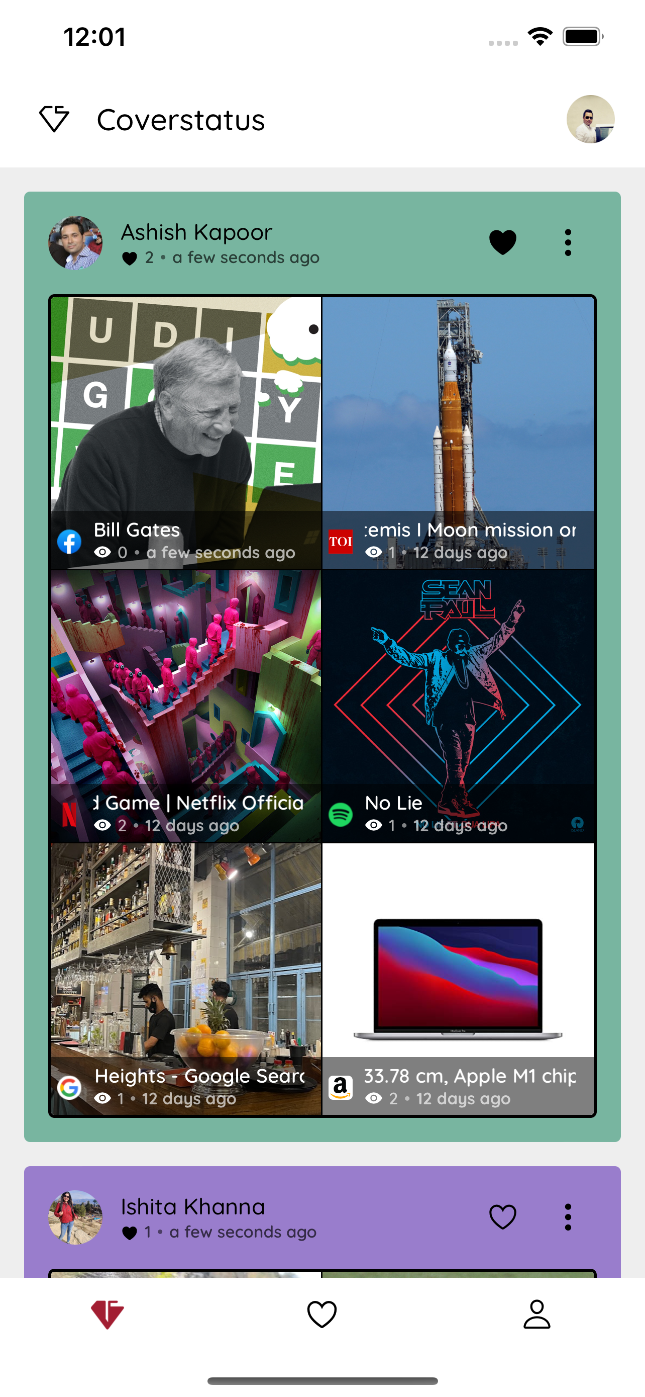 Coverstatus - All your statuses in one place media 2