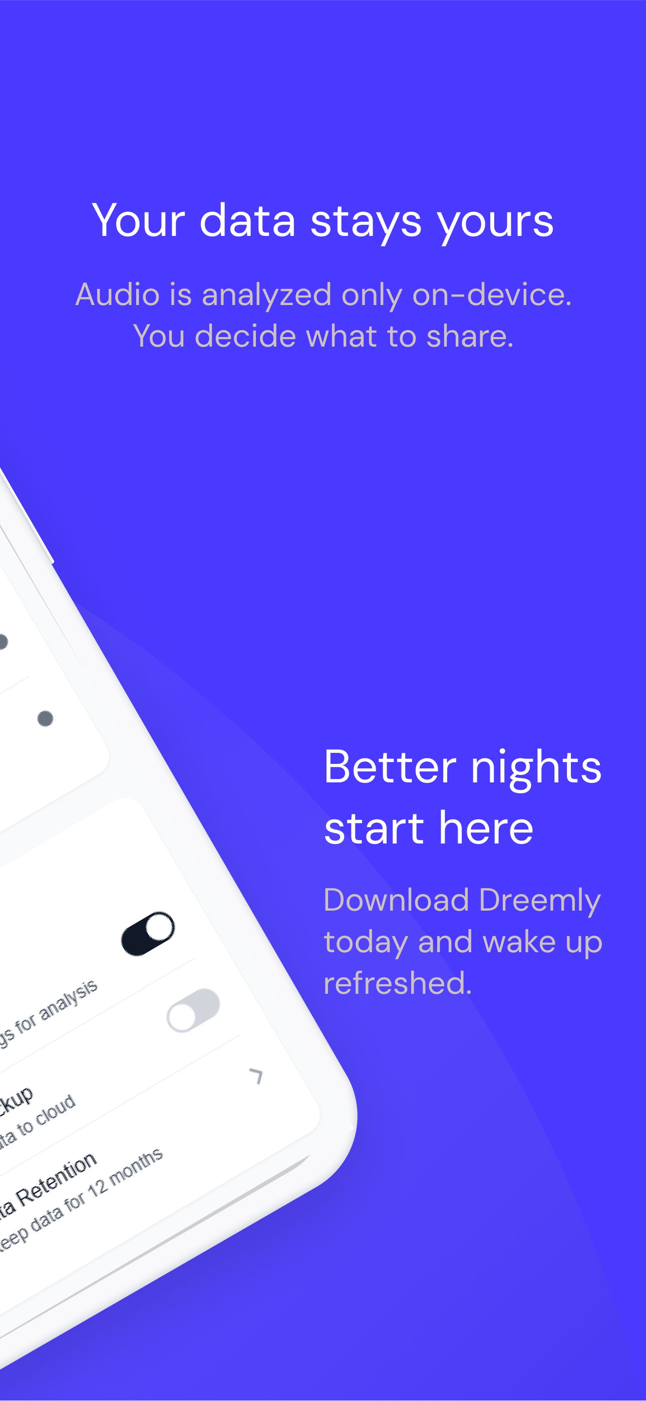 Mídia 5 de Dreemly - Rastreador de sono sem contato - Insights avançados do sono, zero wearables