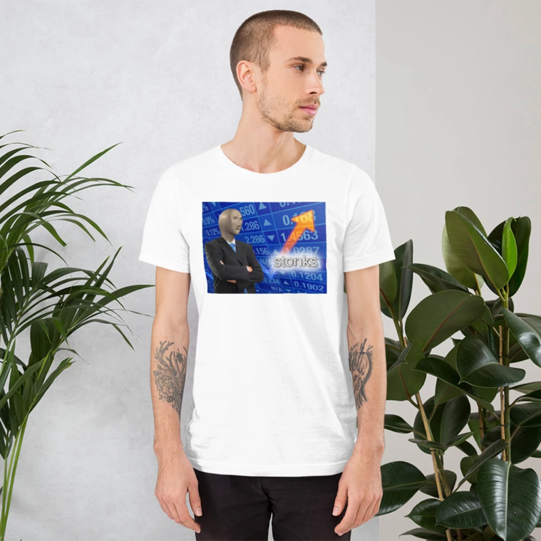 Stonks Meme T-Shirt gallery image