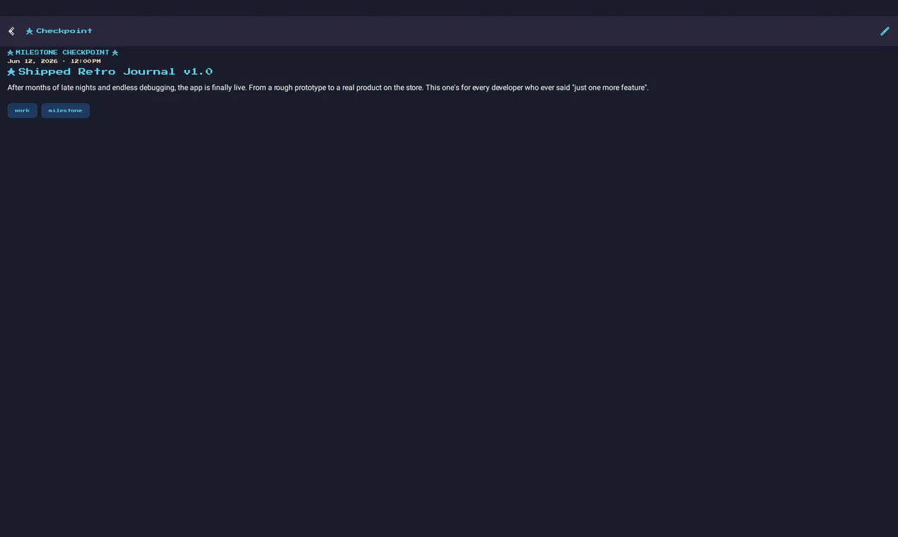 Retro Journal Desktop Client gallery image