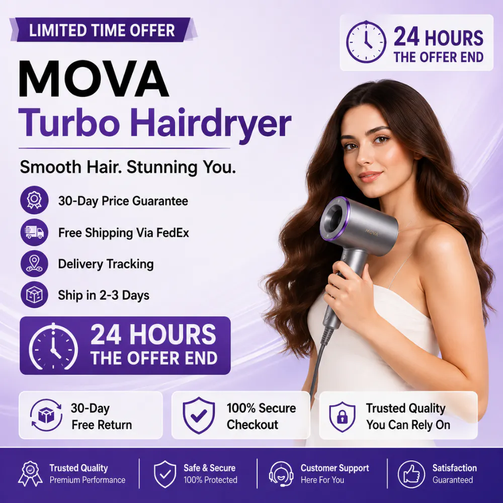 MOVA Hairdryer Deal Ends Very Soon. product banner