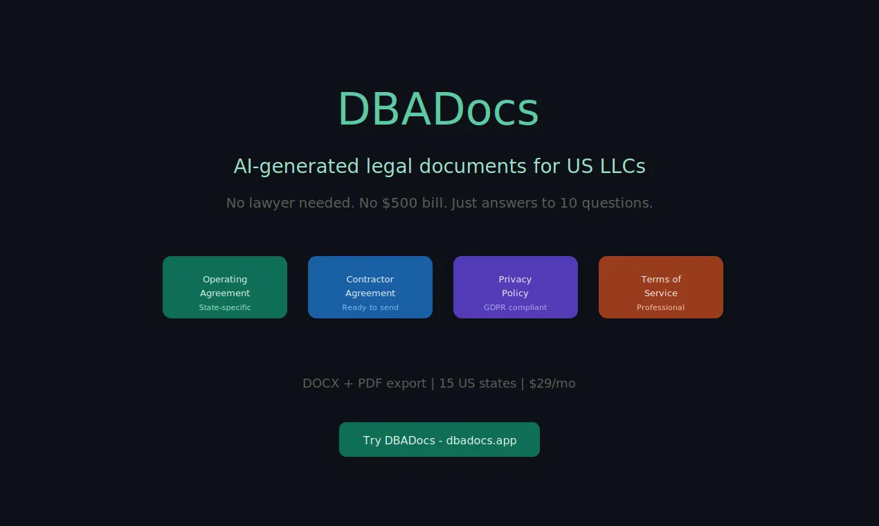 Banner del producto DBADocs