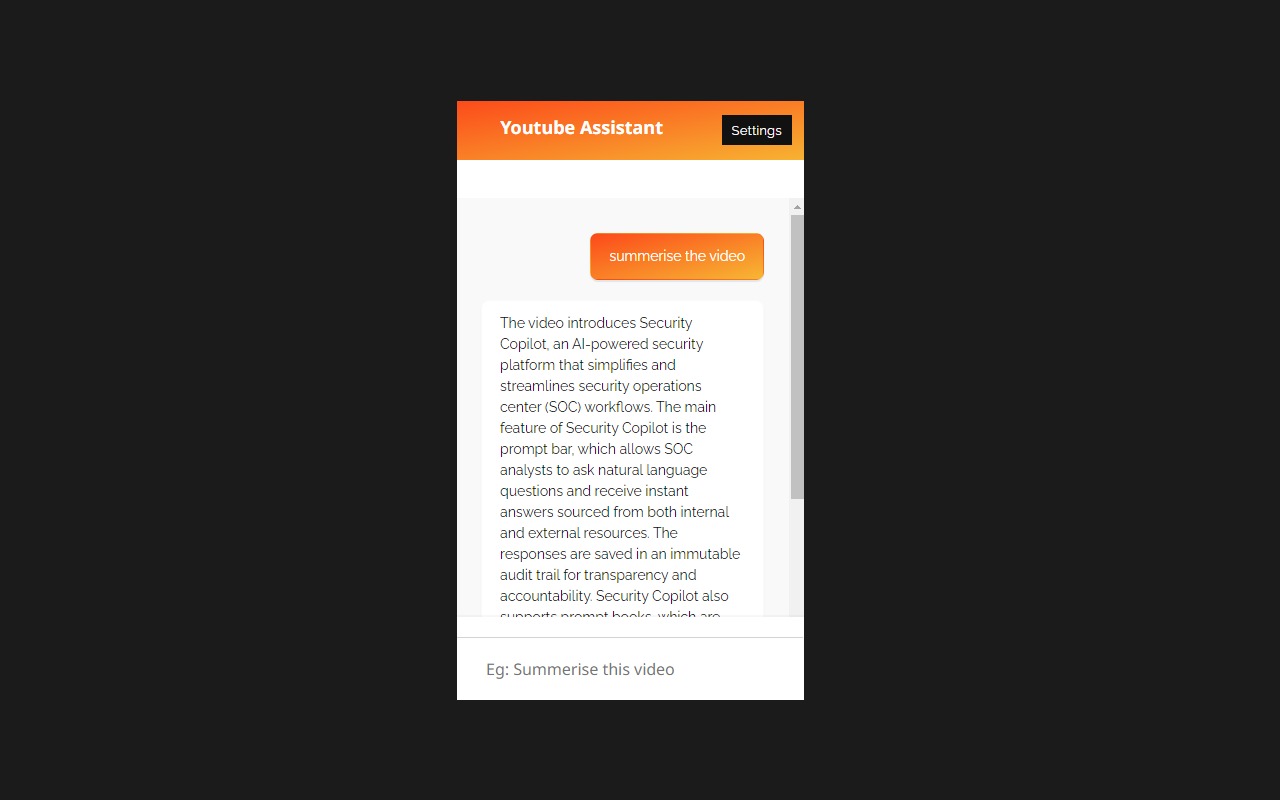 وسائط youtube مساعد AI - استعد للدردشة مع رفيق الفيديو النهائي الخاص بك 3