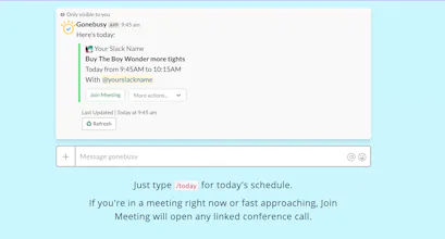 Gonebusy for Slack gallery image