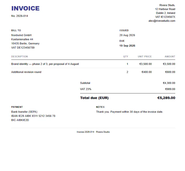 InvoiceAbroad gallery image
