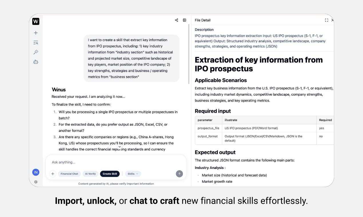 Winus Financial AI Skills media 4