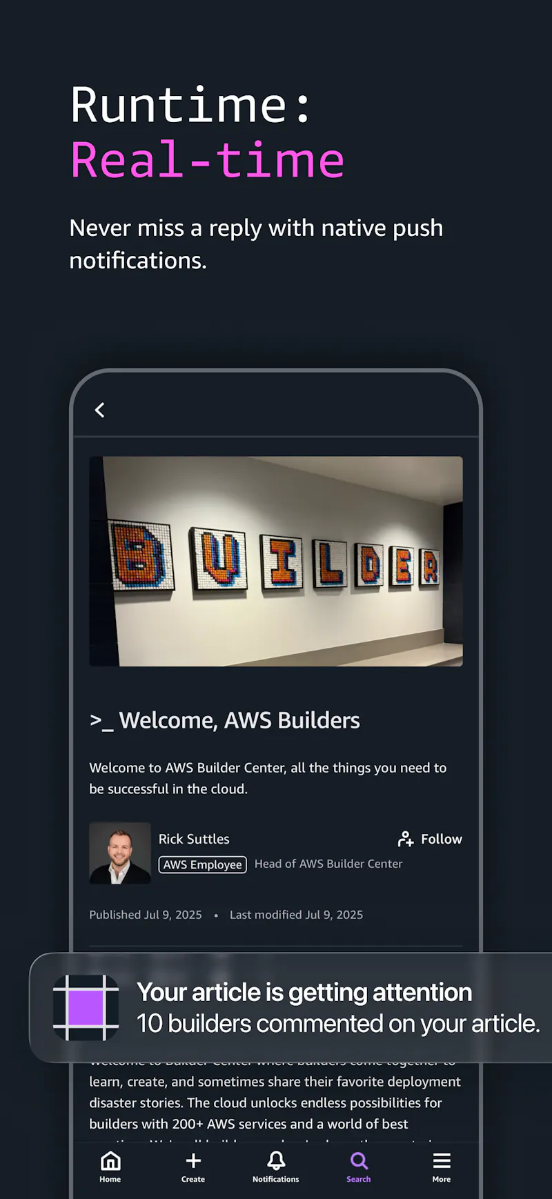 AWS Builder app screenshot 6