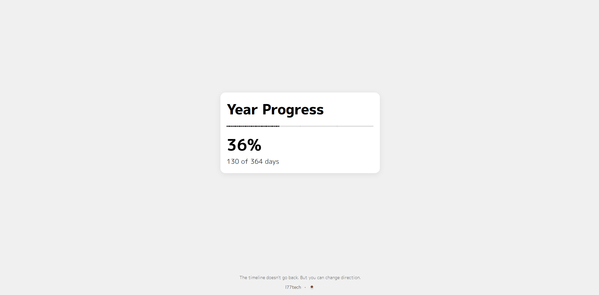وسائط yearprogress.xyz - موقع بسيط يذكرك بالوقت هو مرور 1