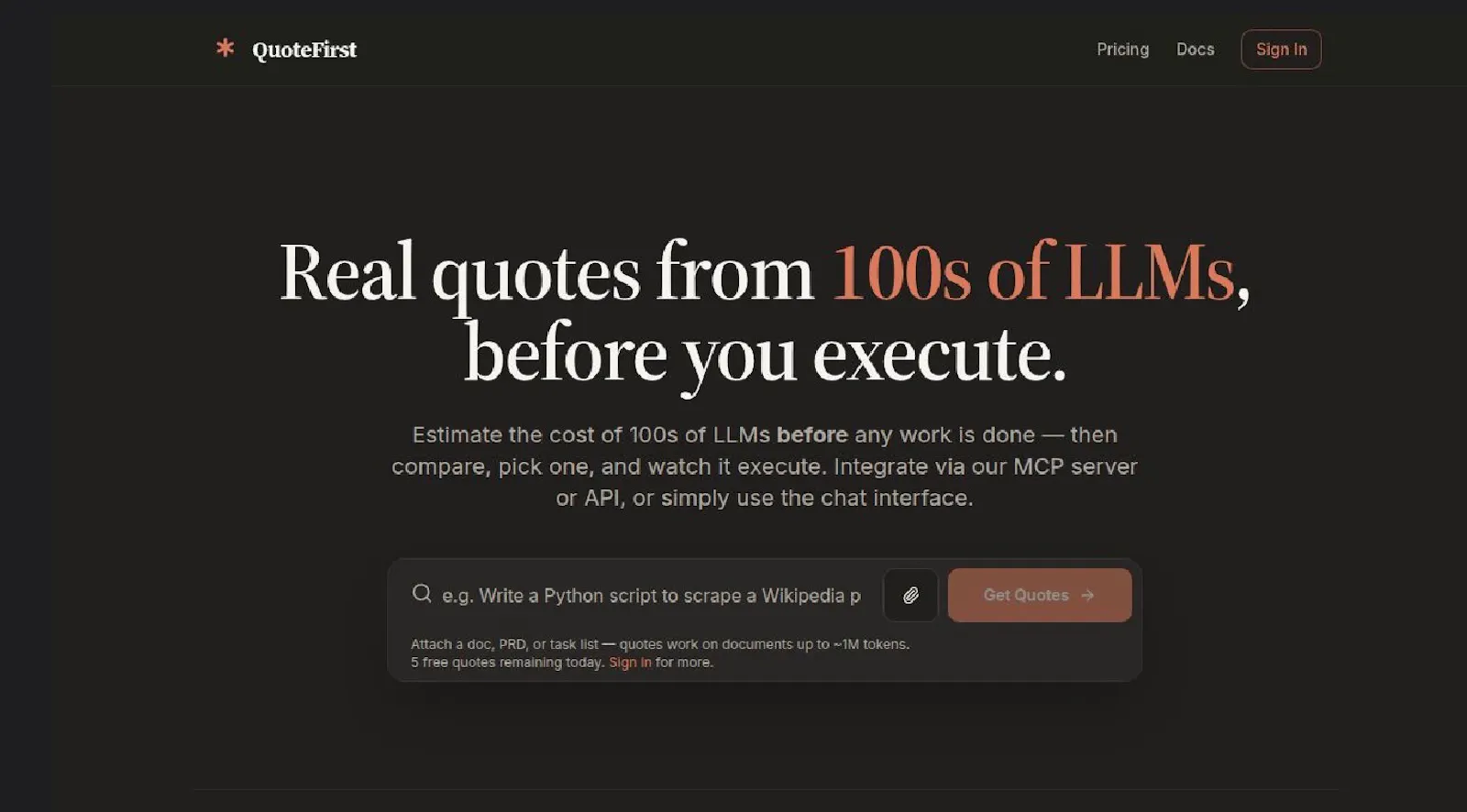 QuoteFirst AI screenshot 1