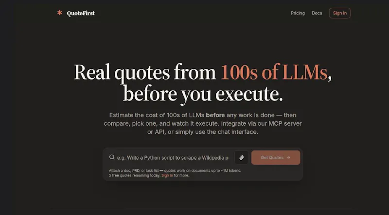 QuoteFirst AI screenshot 1