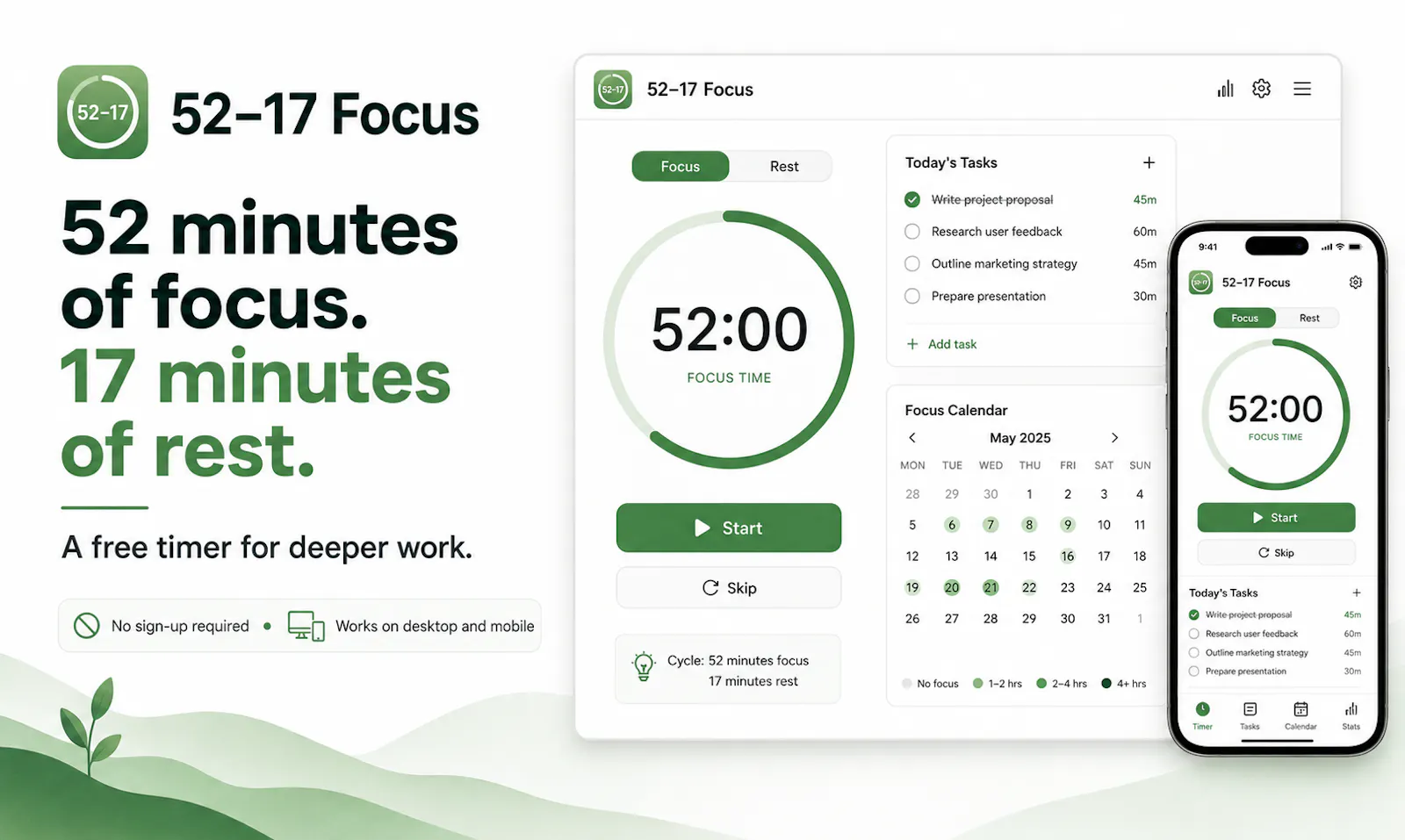 52–17 Focus screenshot 1