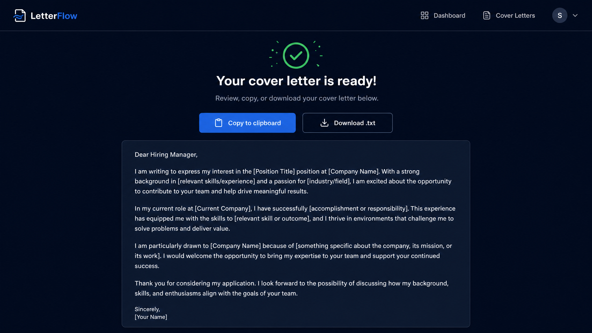 LetterFlow gallery image