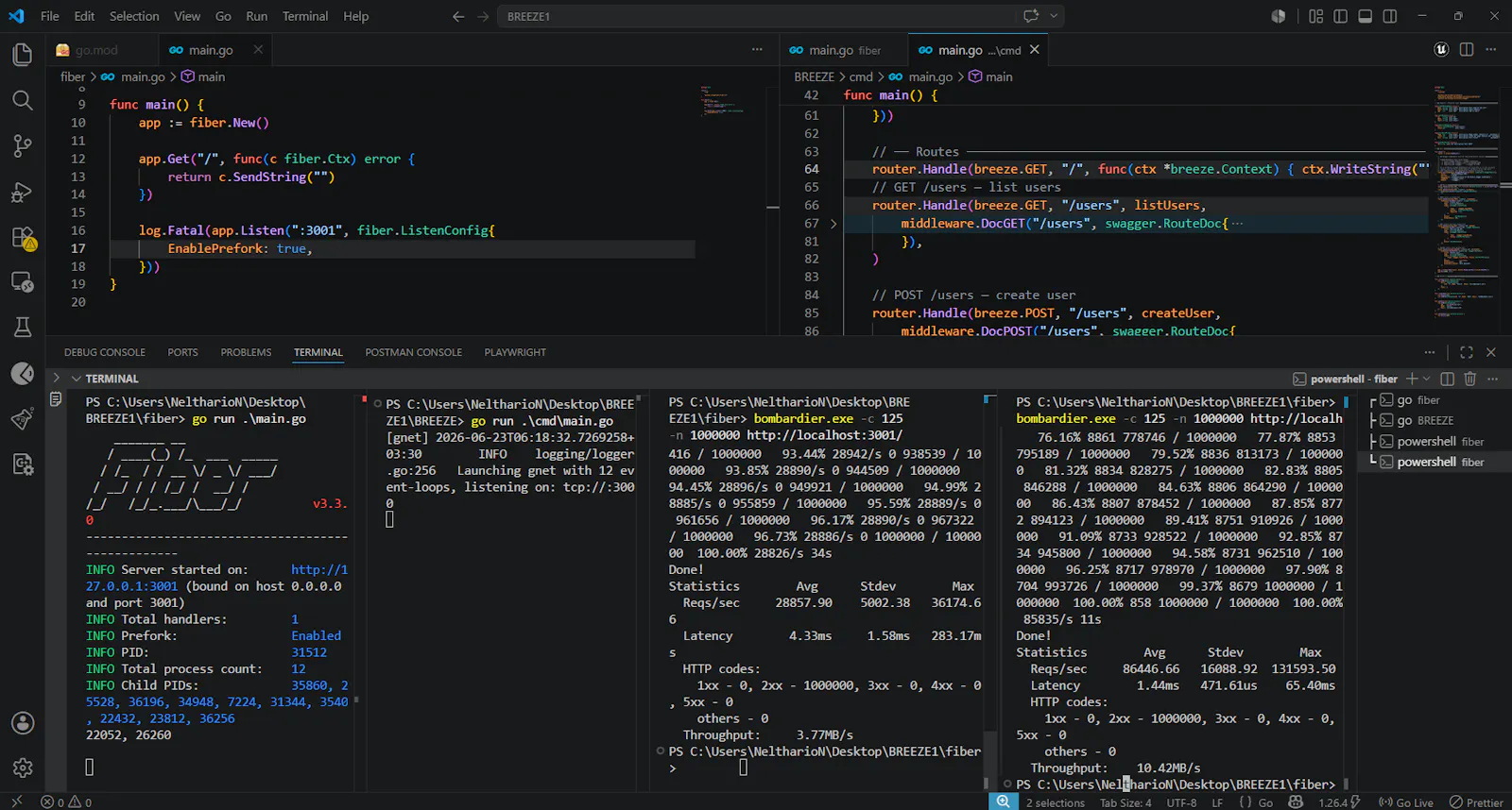 Breeze — Ultra Fast Golang Web Framework screenshot 3